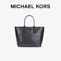 迈克·科尔斯 MICHAEL KORS MK女包Jodie系列女士时尚新款小号手拎包托特包狗牙包 黑色35H1T2JT1C-BLACK