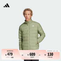 adidas 阿迪达斯 600蓬休闲修身保暖立领鸭绒羽绒服男装冬季阿迪达斯轻运动   帐篷绿（选大一码）   XS