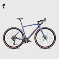 闪电 DIVERGE SPORT CARBON 碳纤维砾石公路车 缎面紫/靛青/琥珀金 56