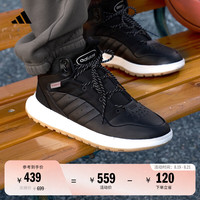 adidas 阿迪达斯 FUSION STORM 2.0加绒保暖中帮运动鞋男女阿迪达斯 黑色/亮白 37