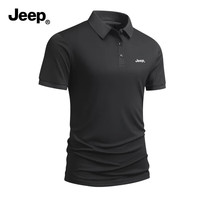 Jeep 夏季舒适透气短袖百搭纯色简约休闲轻商务POLO衫