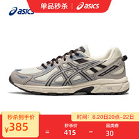 ASICS 亚瑟士 跑步鞋男鞋越野透气运动鞋抓地耐磨跑鞋 GEL-VENTURE 6 奶白色/灰色 41.5