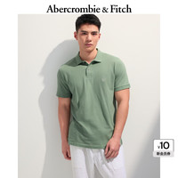 Abercrombie & Fitch 男装25夏季通勤POLO衫短袖T恤KI124-5182 绿色 2XL (185/124A)