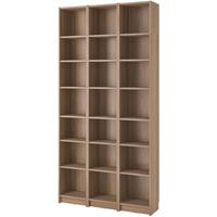 宜家（IKEA）BILLY毕利客厅书柜书房置物架儿童书籍文件收纳书架落地 仿橡木120x28x237cm