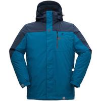 君羽羽绒服【清仓】800蓬白鹅绒三合一羽绒套装可拆内胆鹅绒服F85161 暗夜蓝-深蓝-男款 L 女110-120斤/男135-150斤