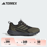 adidas 阿迪达斯 TRACEFINDER 2舒适户外越野跑鞋男女阿迪达斯TERREX 灰橄榄绿/半冲击橙   42
