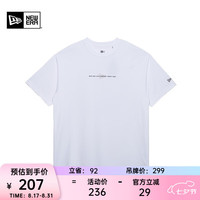 纽亦华 2023短袖T恤男女同款印花休闲舒适 13954933-白色 S