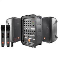 杰宝 JBL EON208P 蓝牙便携有源音箱 K歌乐队演出户外直播广场舞蹈室家庭会议教学2.0音响 EON208P+杰宝 JBL无线便携双话筒