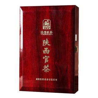 泾渭茯茶 茯砖茶金花伏茶 陕西官茶1kg黑茶 茯砖茶木盒装 陕西特产