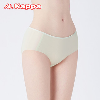Kappa/卡帕棉质内裤女士三角裤简约糖果色多巴胺舒适透气女式内裤 水漾蓝/梦幻紫/暖黄（KP4K02） 2XL