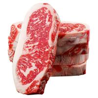 果勋澳洲安格斯谷饲西冷原切牛排 净重5斤 雪花牛肉牛扒生鲜 谷饲西冷牛排2.5kg