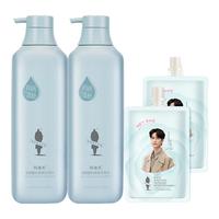 PLUS会员：阿道夫 香氛洗发水套装 祛屑蓬松洗发518ml+无硅油洗发500ml