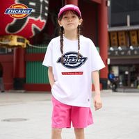 百亿补贴：Daniel Wellington 丹尼尔惠灵顿 Dickies印花短袖2025年新款夏季男女童童装纯棉宽松夏季字母t恤