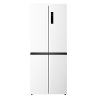 TCL 409升十字对开四开门白色冰箱一级能效变频离子杀菌除味风冷无霜33分贝家用电冰箱R409V3-U象牙白