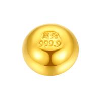 老凤祥黄金豆豆1g足金小金豆子999纯金元宝金砖快乐金条 黄金豆子(约1g)+攒金瓶+证书