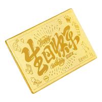 老凤祥黄金豆豆1g足金小金豆子999纯金元宝金砖快乐金条 快乐金条(约1g)+证书