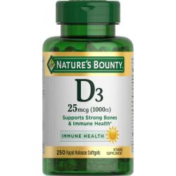 自然之宝 维生素D3软胶囊  250粒 1000IU