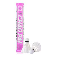 超牌（J.CHAOPAIC.）羽毛球金红超专业红超鹅毛耐打羽毛球粉超比赛球黄超橙超训练用球 粉超（鹅毛）专业比赛/77速 1筒