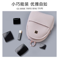 onimals空气感双肩包女2025旅游轻便背包上班通勤大书包 黑金色