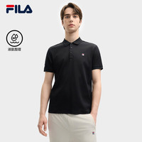 FILA 男装短袖POLO衫2025夏季翻领休闲简约针织上衣