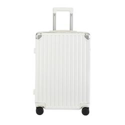 海澜之家 行李箱20英寸登机男轻便出差短途女旅行拉杆箱大容量象牙白20英寸 象牙白