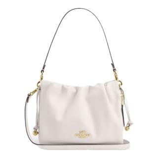 COACH 奥莱女士FAYE拉绳手袋单肩斜挎包百搭休闲 IM/粉笔白色