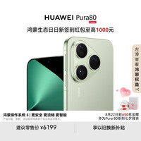 华为 HUAWEI Pura 80 手机 12GB+1TB 丝绒绿