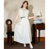 时尚套装女2025夏季高级感小个子a字半身裙子两件套
