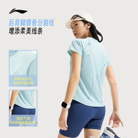 李宁 LI-NING速干T恤女夏季2025户外登山透气运动速干上衣女跑步短袖 XXL