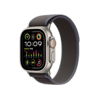 Apple Watch Ultra 2 2024款 智能手表 49mm 蜂窝版 智能手表 钛金属表壳 蓝黑色野径回环式表带 M/L