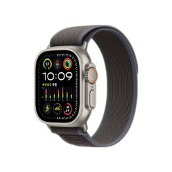 Apple Watch Ultra 2 2024款 智能手表 49mm 蜂窝版 智能手表 钛金属表壳 蓝黑色野径回环式表带 M/L