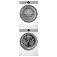 海尔 Haier 云溪4.0 XQG100-BLE77EWU1+GA100-STF77EWU1 洗烘套装 10kg