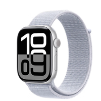 Apple 苹果 Watch Series 10 智能手表 42mm 蜂窝版 银色铝金属表壳 回环式运动表带