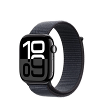 Apple 苹果 Watch Series 10 智能手表 42mm 蜂窝版 亮黑色铝金属表壳 回环式运动表带