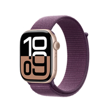 Apple 苹果 Watch Series 10 智能手表 42mm 蜂窝版 玫瑰金色铝金属表壳 回环式运动表带