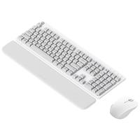 小米 无线键鼠套装 舒适版 素白灰 轻薄便携 全尺寸108键盘鼠标 2.4G