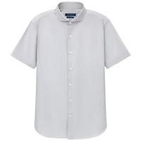 十如仕免烫皱衬衫男短袖衬衣商务正装 100支纱 401 水泥灰-常规版 40