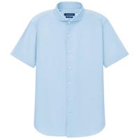 十如仕免烫皱衬衫男短袖衬衣商务正装 100支纱 401 浅蓝色-常规版 37