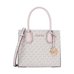 MICHAEL KORS MERCER系列 女士手提托特包 35S1GM9M2B640 香草白/浅粉 中号