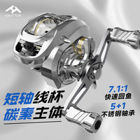 皓顿 HAUT TON 金属大师碳素轻量水滴轮路亚微物泛用远投防炸线鱼线轮泛用左手型