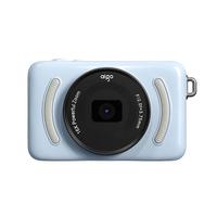 aigo爱国者入门级数码相机校园高中生自拍美颜女生vlog小卡片机儿童相机ccd平替 深天蓝32G  前后双摄