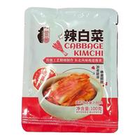 刘萱萱正宗韩式辣白菜泡菜免切延边朝鲜咸菜下饭菜酸甜可口小包装100g 辣白菜450g*2袋