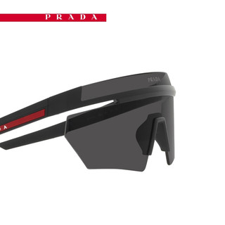 PRADA LINEA ROSSA普拉达墨镜男款偏光运动太阳镜眼镜个性框0PS 01YS 哑光黑镜腿|深灰色镜片 1BO06F