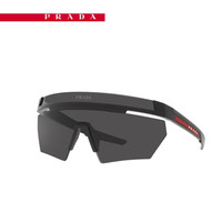 PRADA LINEA ROSSA普拉达墨镜男款偏光运动太阳镜眼镜个性框0PS 01YS 哑光黑镜腿|深灰色镜片 1BO06F