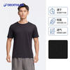 迪卡侬 DECATHLON 短袖速干衣男训练宽松半袖上衣运动t恤男RUNM25013925黑色T恤XL