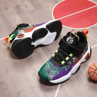 BKG 童鞋春季儿童篮球鞋软底舒适旋钮运动休闲青少年潮流百搭男女童鞋