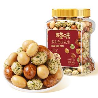 百草味 鱼皮花生500g
