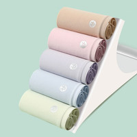 芬腾内裤女士【95%新疆长绒棉】2025年含桑蚕丝网孔裆透气亲肤5条装 紫色/肤色/粉色/浅绿/浅兰 5条 XL