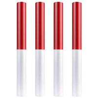 华敏 铝合金田径比赛专用接力棒 4只装