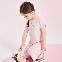 【国风印花上衣+阔腿长裤】婴幼女童套装春秋儿童两件套